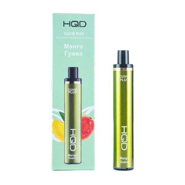 Одноразовая электронная сигарета HQD Cuvie Plus Mango Guava (Манго Гуава) 1200 затяжек в Луганске
