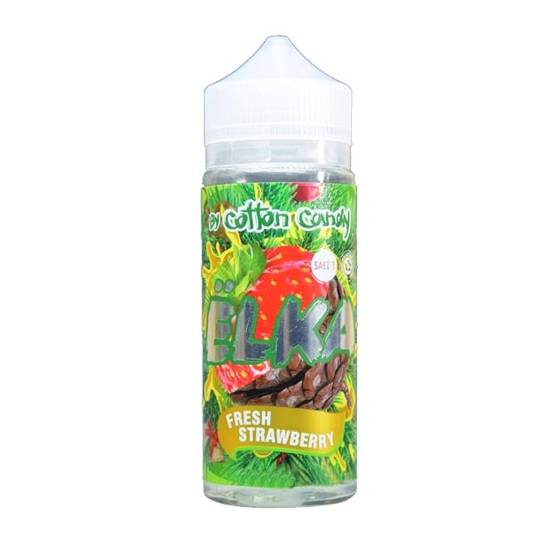 Жидкость Cotton Candy ЁLKA FRESH STRAWBERRY (Хвоя С Мятой И Клубникой) (120 мл, 0 мг/мл) в Луганске