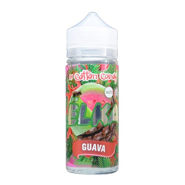 Жидкость Cotton Candy ЁLKA GUAVA (Хвоя С Мятой И Гуавой) (120 мл, 0 мг/мл) в Луганске