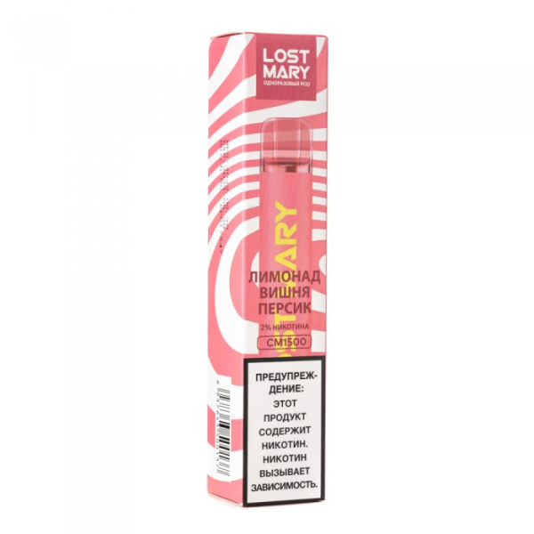 Lost Mary Cherry Peach Lemonade Лимонад вишня персик, 1500 тяг в Луганске