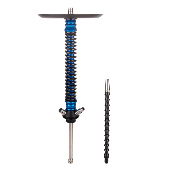 Кальян Mamay Customs Coilover Большой  Голубой Лак Чёрный в Луганске