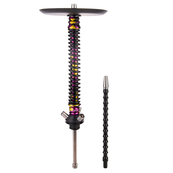 Кальян Mamay Customs Coilover Большой   Пурпурный/золотой Камуфляж Чёрный в Луганске