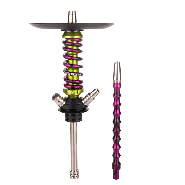 Кальян Mamay Customs Coilover Micro   Салатовый Сплеш Пурпурный в Луганске
