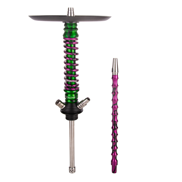 Кальян Mamay Customs Coilover Mini   Зелёный Сплеш Пурпурный Сплеш в Луганске