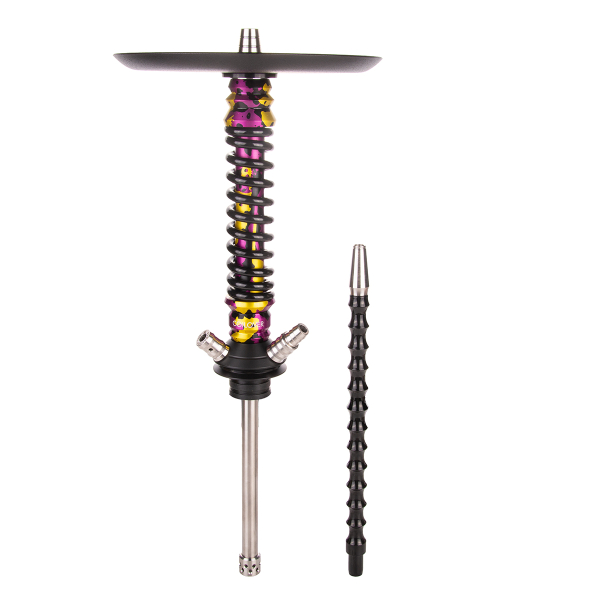 Кальян Mamay Customs Coilover Mini   Пурпурный/золотой Камуфляж Чёрный в Луганске