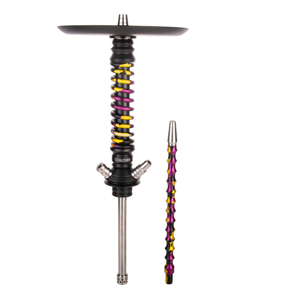 Кальян Mamay Customs Coilover Mini   Чёрный Пурпурный/золотой Камуфляж в Луганске