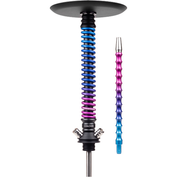 Кальян Mamay Customs Coilover Big Anod Черный Мат Blue Space в Луганске