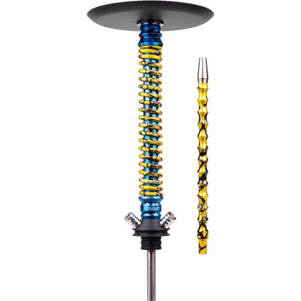 Кальян Mamay Customs Coilover Big Anod Special Blue Splash Gold в Луганске