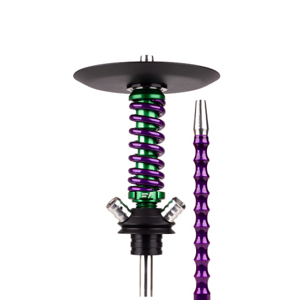 Кальян Mamay Customs Coilovers Micro Anod Green Фиолетовый Лак в Луганске