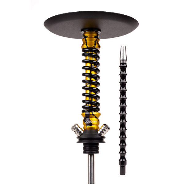 Кальян Mamay Customs Coilovers Mini Anod Gold Splash Черный Глянец в Луганске