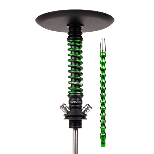 Кальян Mamay Customs Coilovers Mini Anod Черный Матовый Green Splash в Луганске